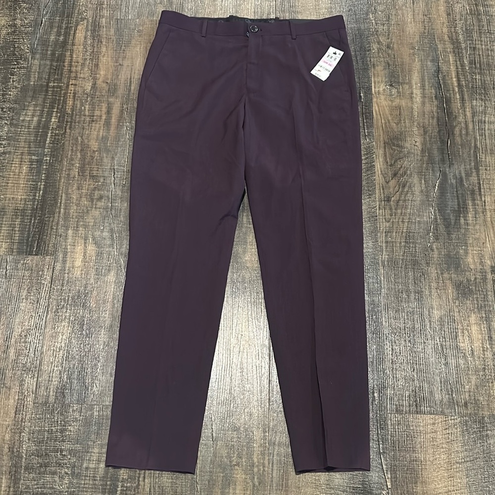 NWT INC Milan Slim Fit flat front dress pants sz 32/32